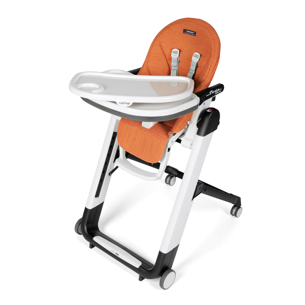 Scaun de masa 2 In 1 Peg Perego Siesta Follow Me, Wonder Orange, 0 - 36 Luni,